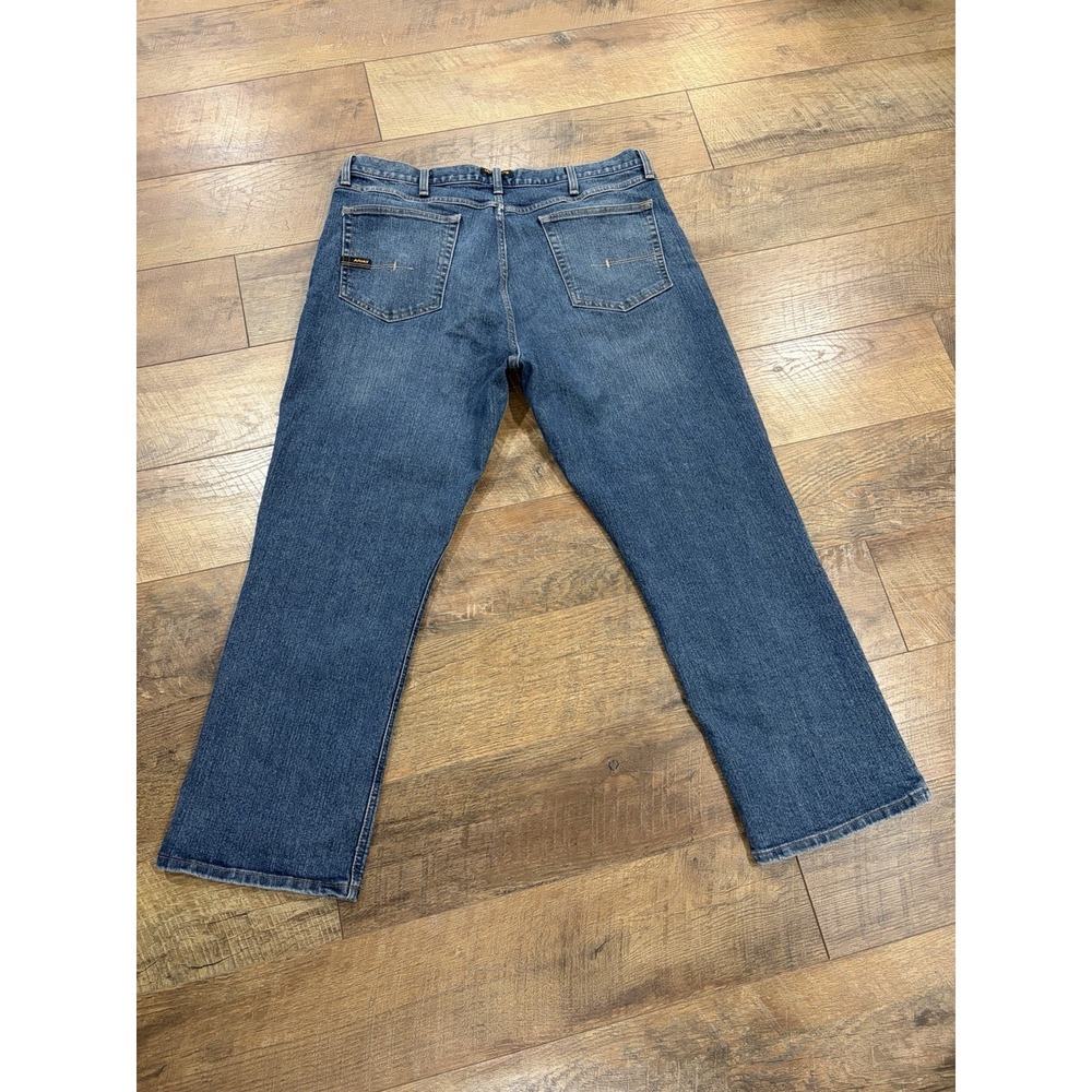 Ariat Rebar M4 Relaxed Boot Cut Jeans 37x29.5 Blue Denim Western Workwear